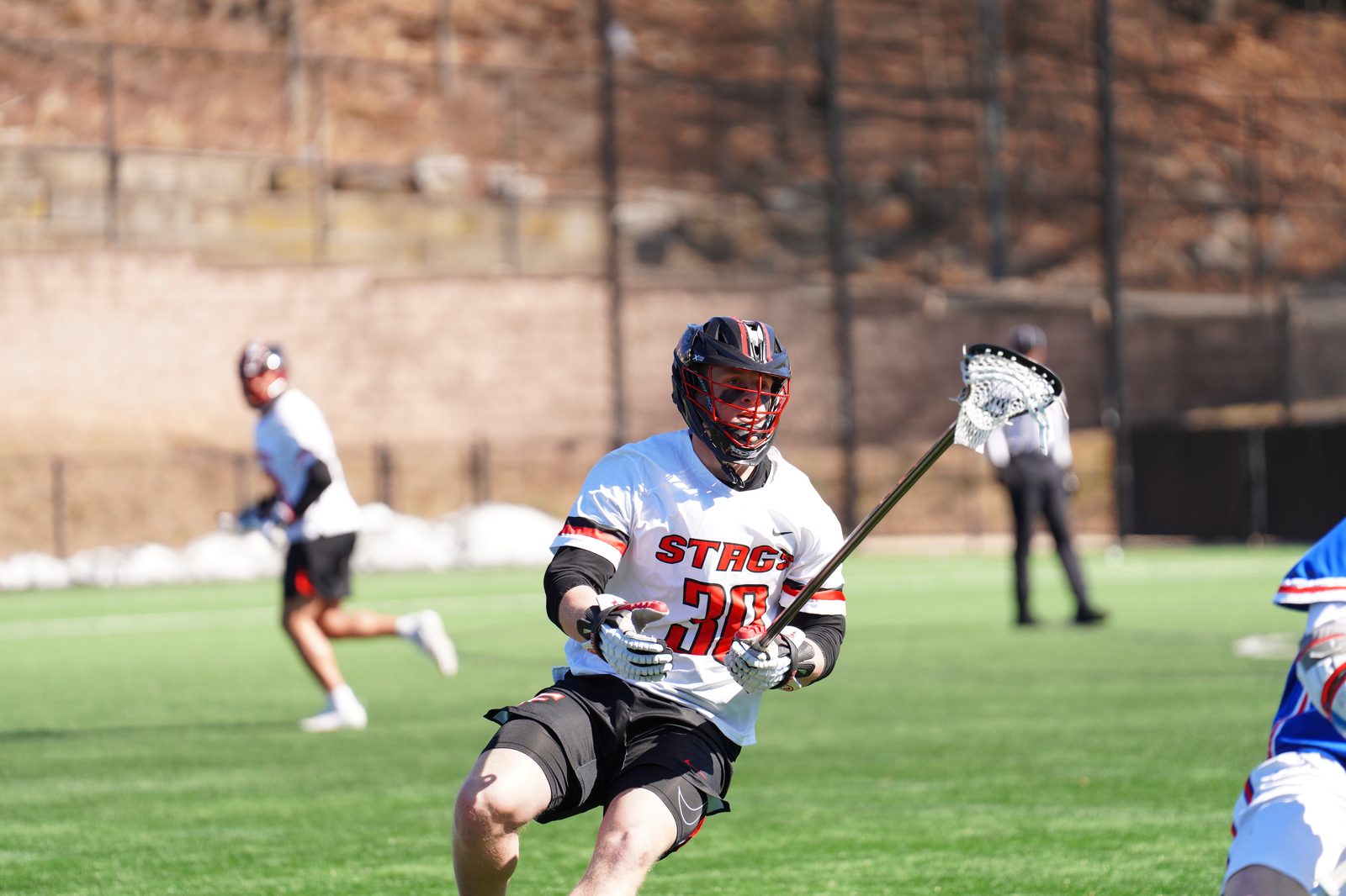 Lars defending in a Fairfield game