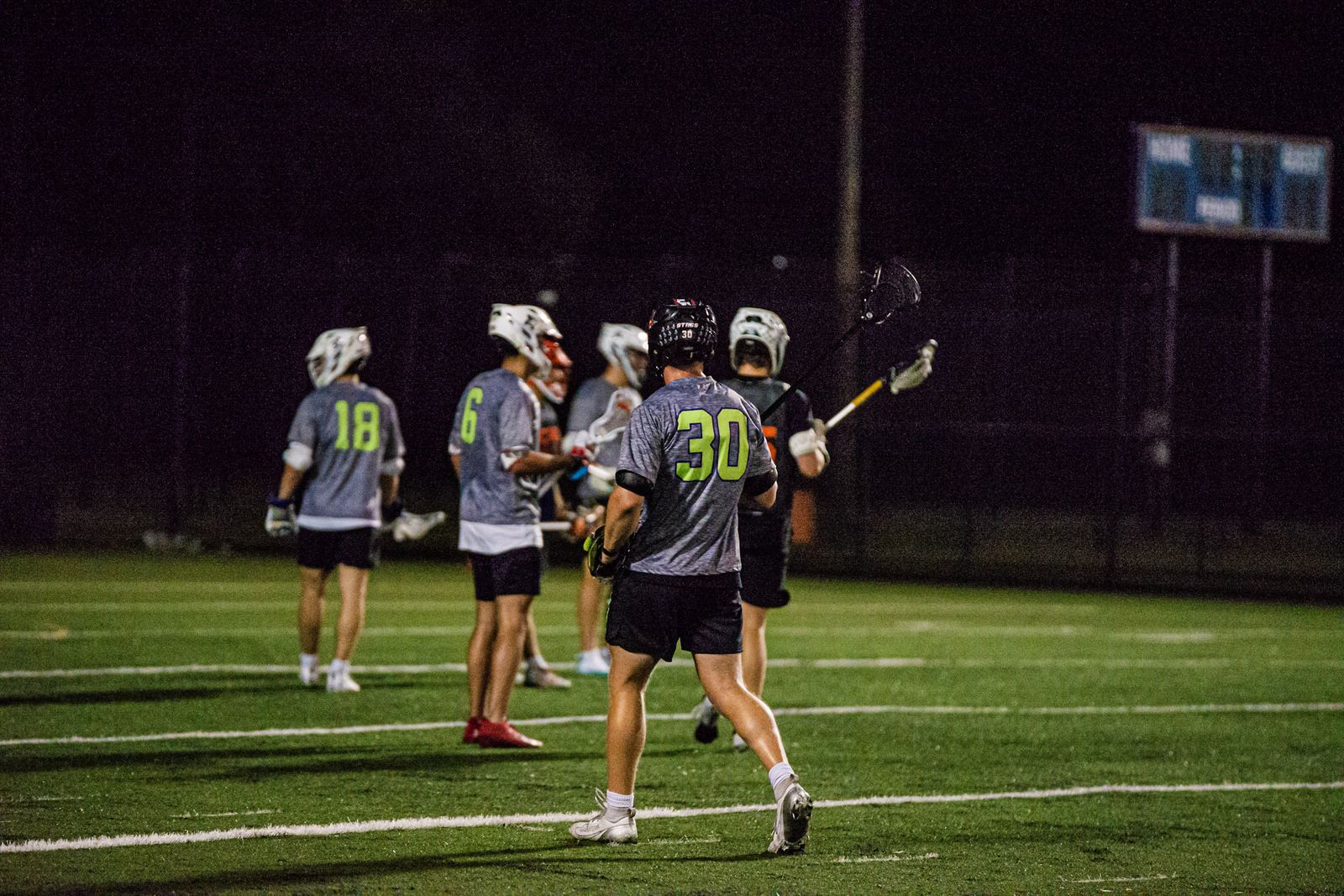 Lars playing under the lights